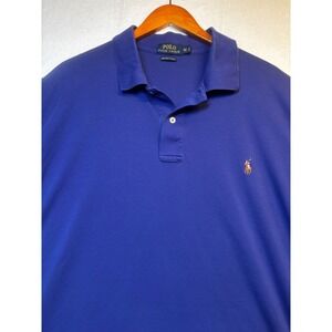 Ralph Lauren Polo Men's Shirt Tall 2XLT Royal Blue Pima Soft‎ Touch Short Sleeve